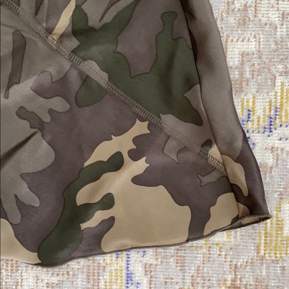 ATM Anthony Thomas Melillo Silk Camo Skirt M - Picture 9 of 10
